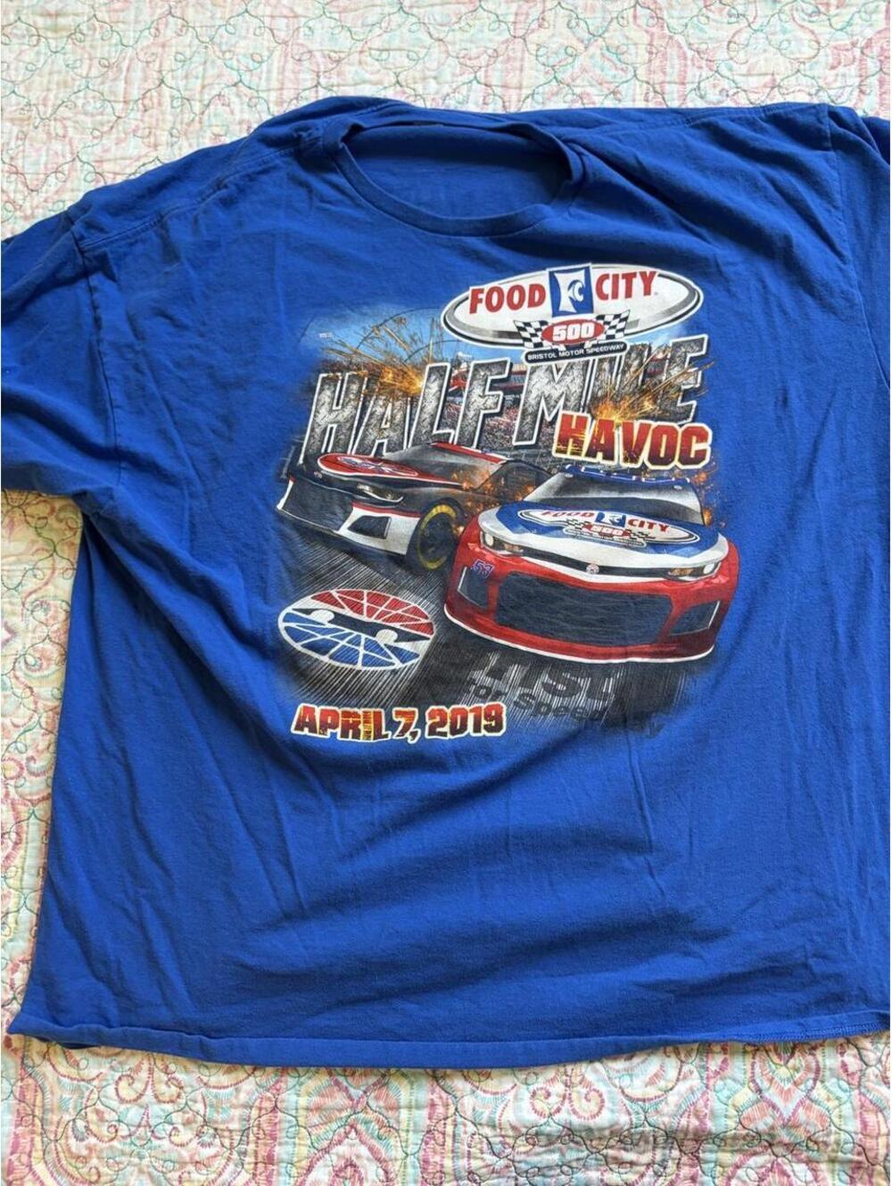 NASCAR Men's Blue Tshirt